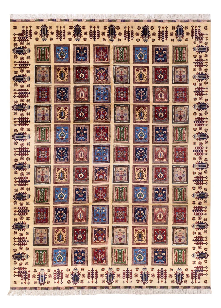Afghansk teppe - 340 x 250 cm - flerfarget