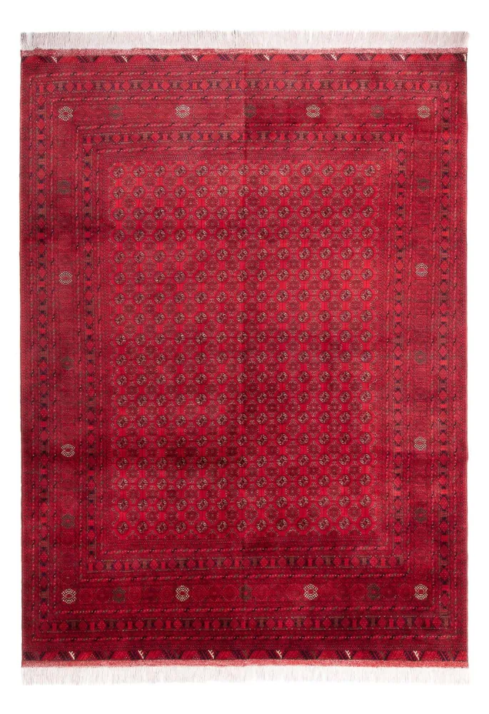 Afghansk teppe - 343 x 248 cm - rød
