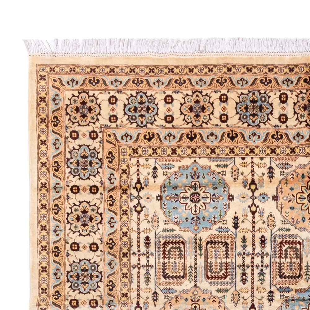 Afghansk teppe - 346 x 245 cm - lys beige