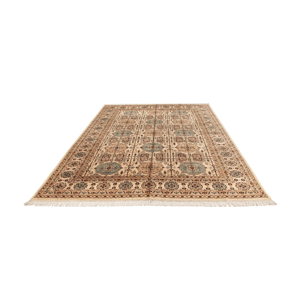 Afghansk teppe - 346 x 245 cm - lys beige