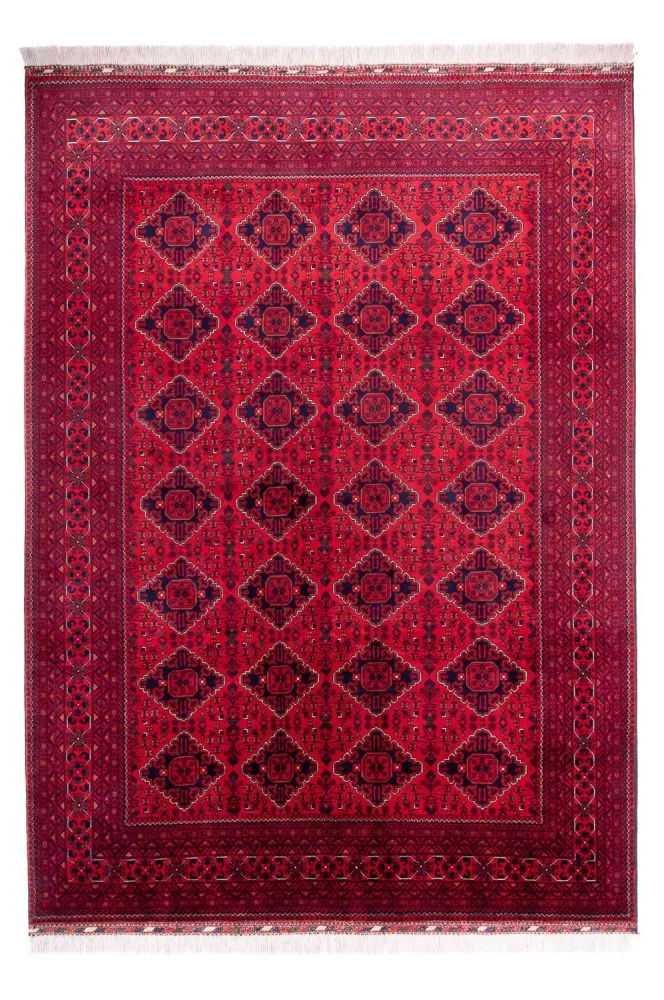 Afghansk teppe - 346 x 246 cm - rød