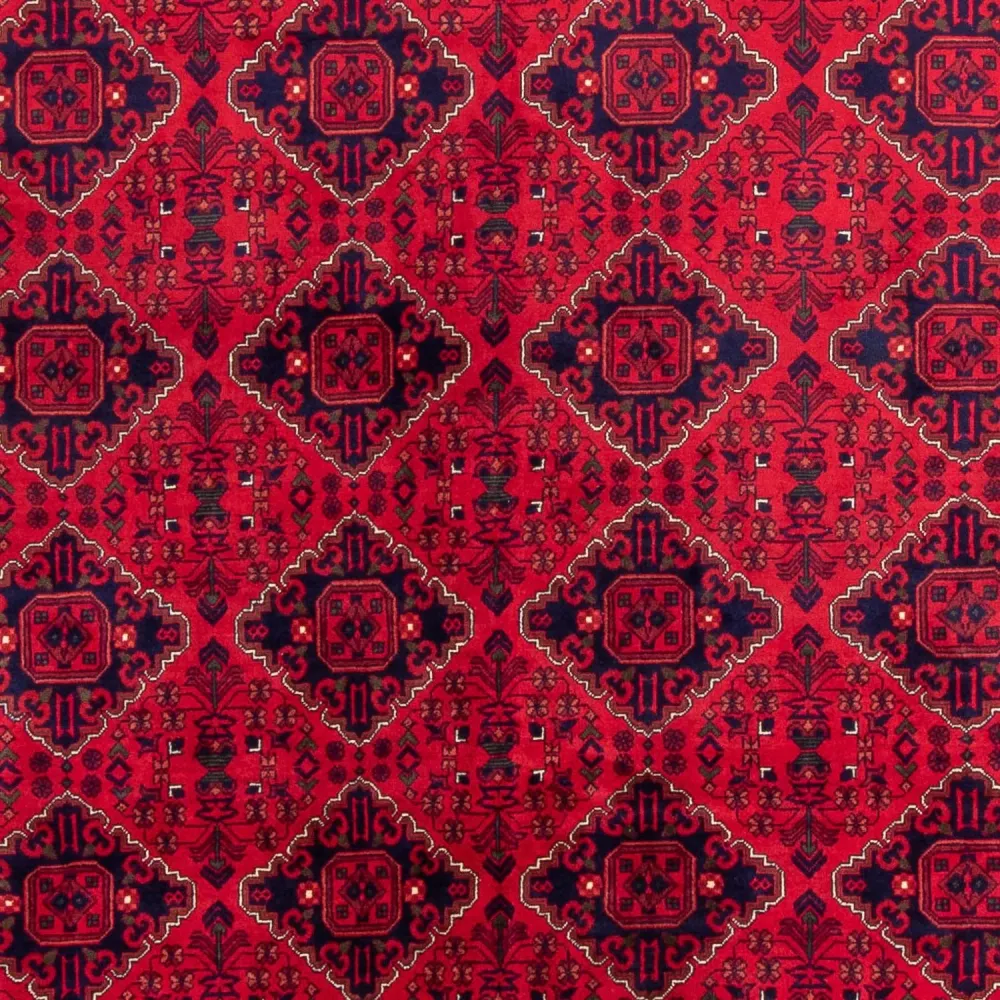 Afghansk teppe - 346 x 246 cm - rød