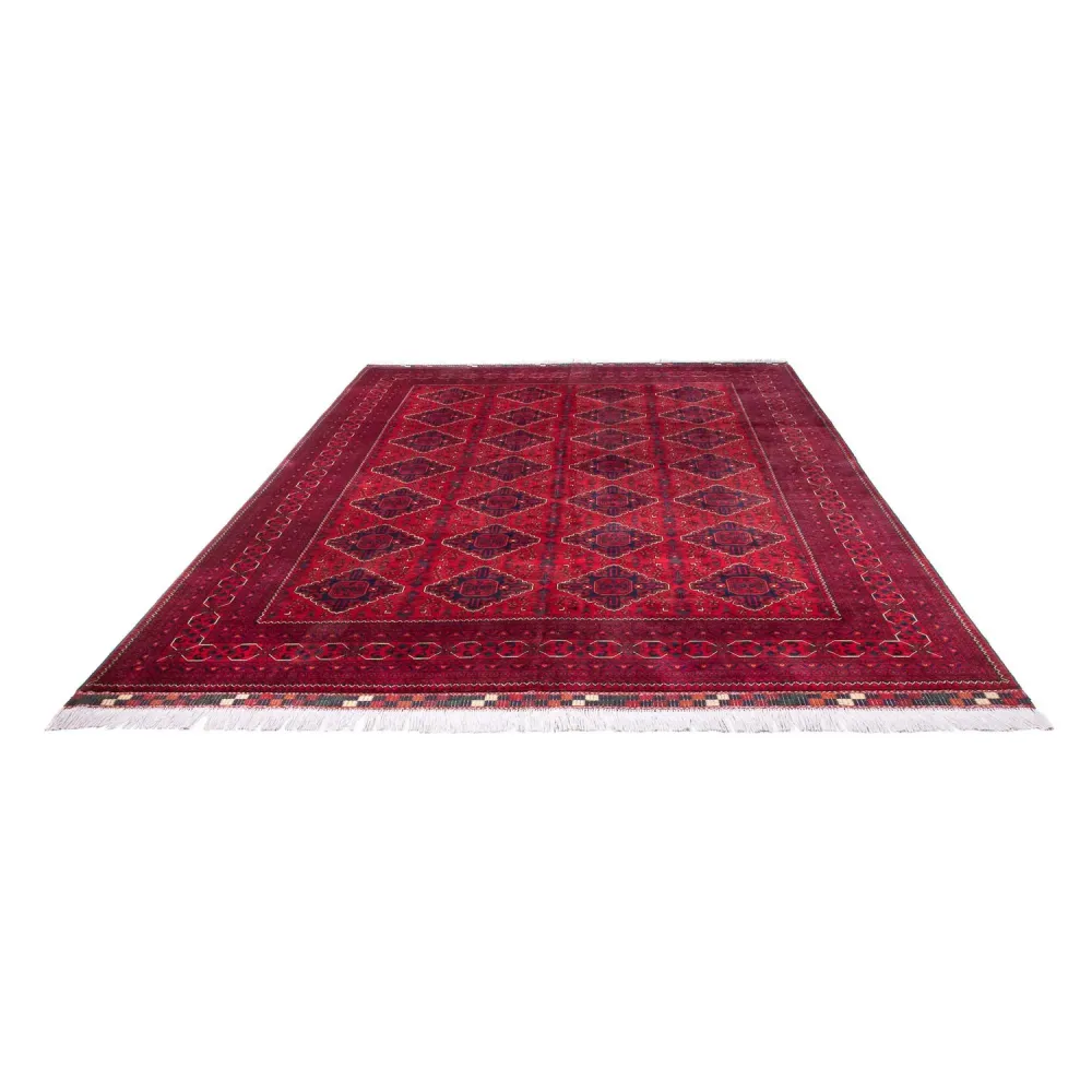 Afghansk teppe - 346 x 246 cm - rød