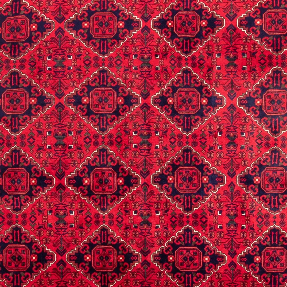 Afghansk teppe - 349 x 246 cm - rød