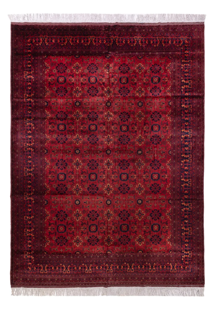 Afghansk teppe - 350 x 256 cm - rød