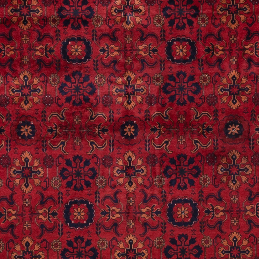 Afghansk teppe - 350 x 256 cm - rød