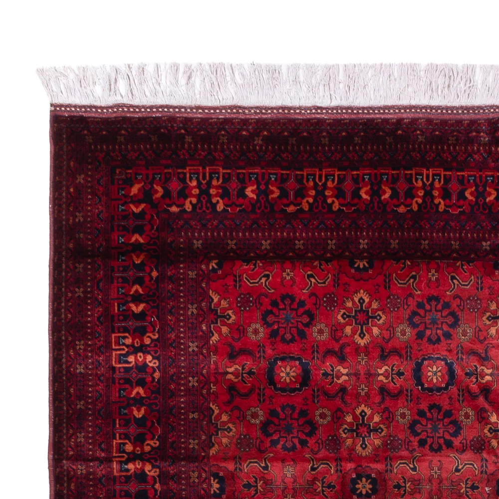 Afghansk teppe - 350 x 256 cm - rød