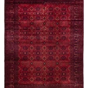 Afghansk teppe - 350 x 256 cm - rød