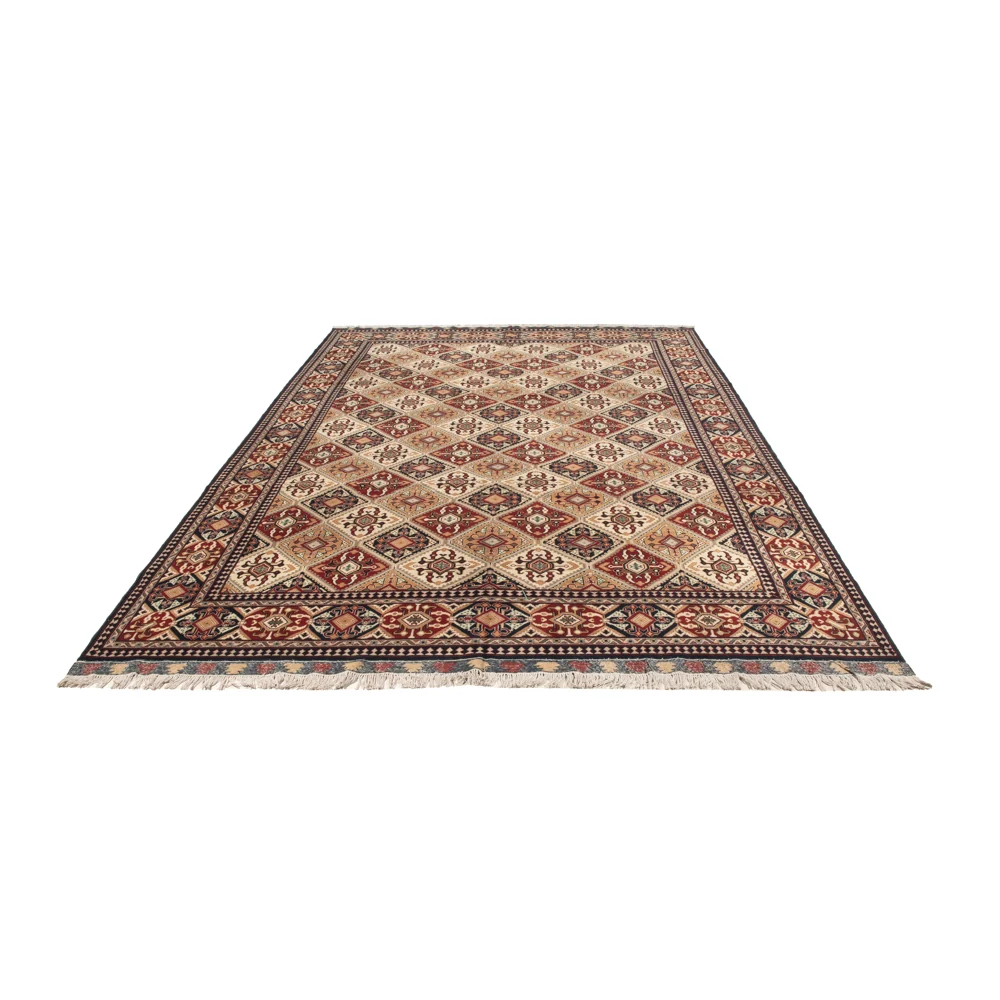 Afghansk teppe - 355 x 250 cm - lys beige