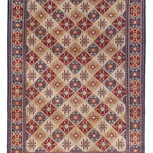 Afghansk teppe - 355 x 250 cm - lys beige