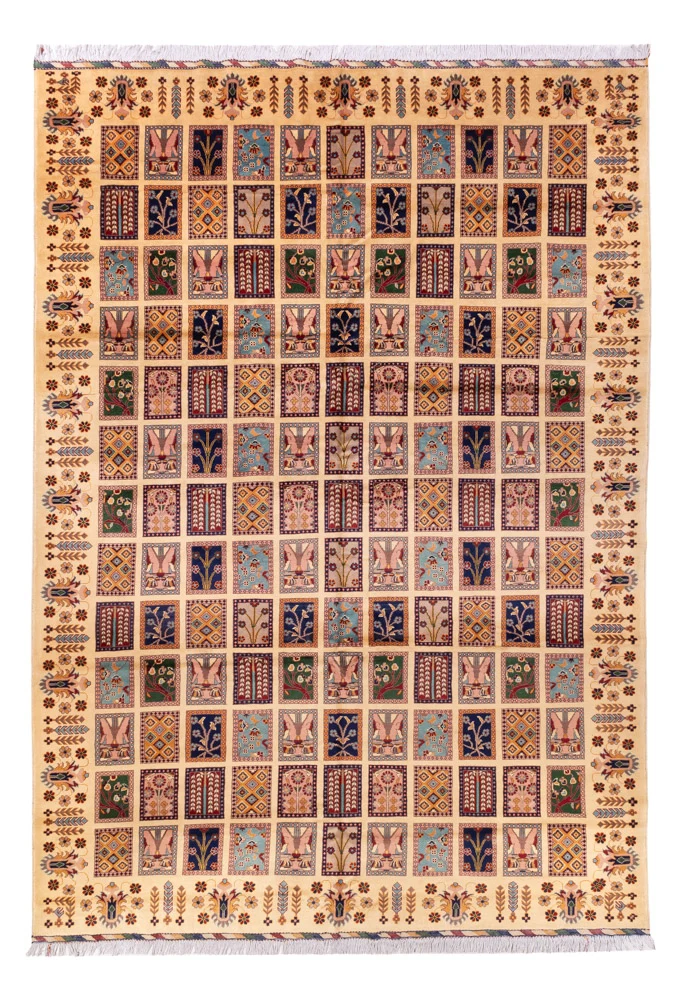 Afghansk teppe - 360 x 248 cm - flerfarget