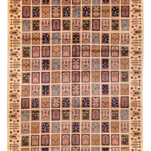 Afghansk teppe - 360 x 248 cm - flerfarget