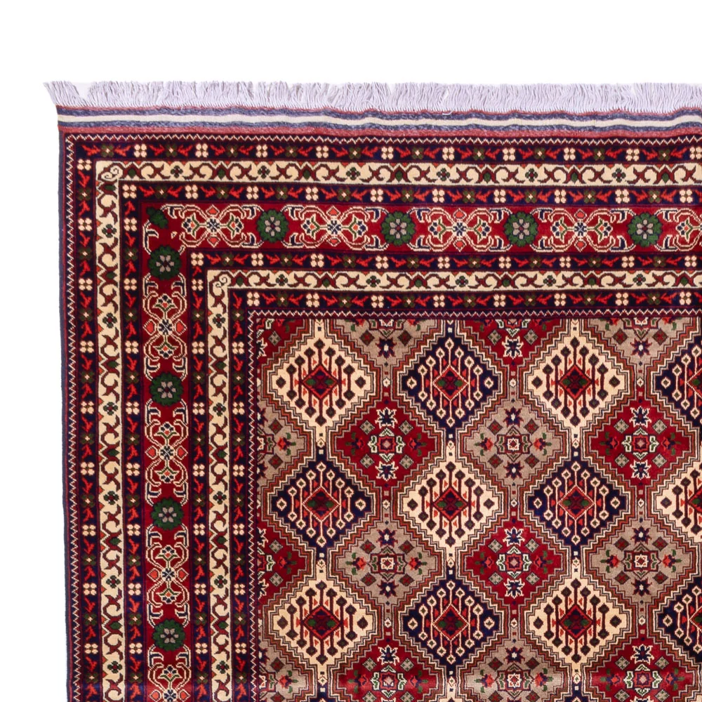 Afghansk teppe - 382 x 290 cm - mørk beige