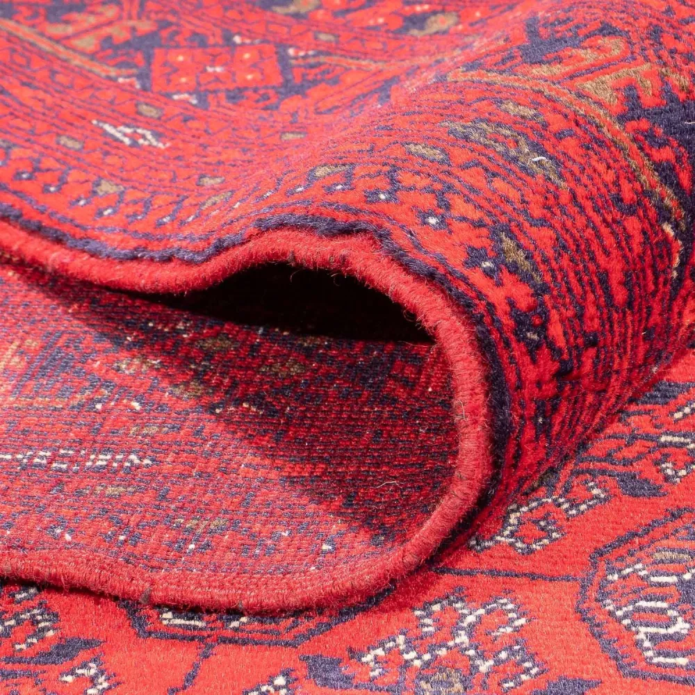 Afghansk teppe - 387 x 298 cm - rød