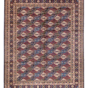 Afghansk teppe - 389 x 300 cm - flerfarget
