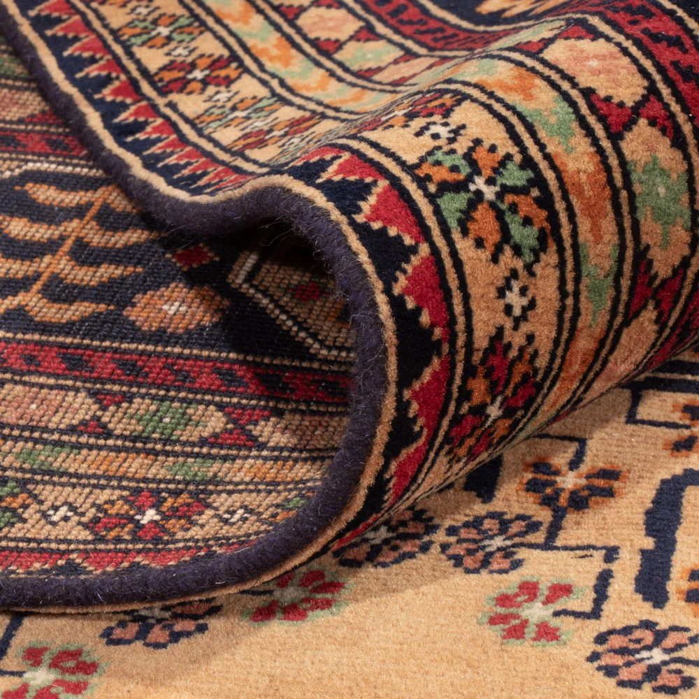 Afghansk teppe - 390 x 290 cm - mørk beige