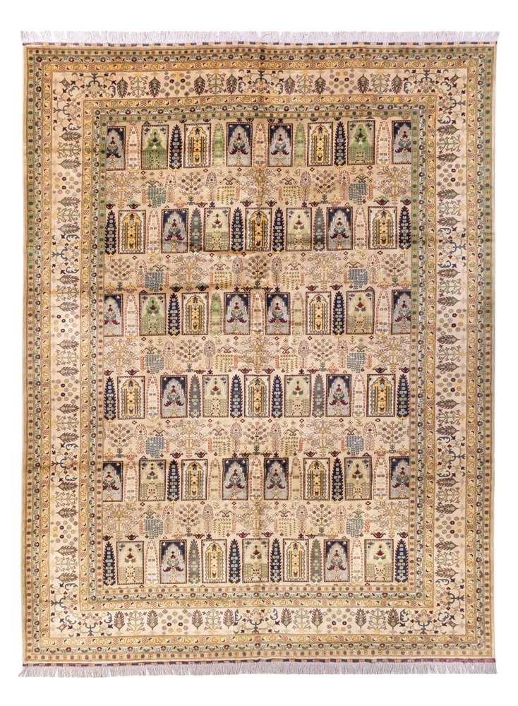 Afghansk teppe - 400 x 300 cm - beige