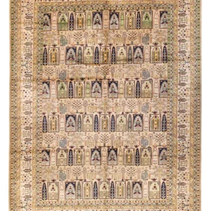 Afghansk teppe - 400 x 300 cm - beige