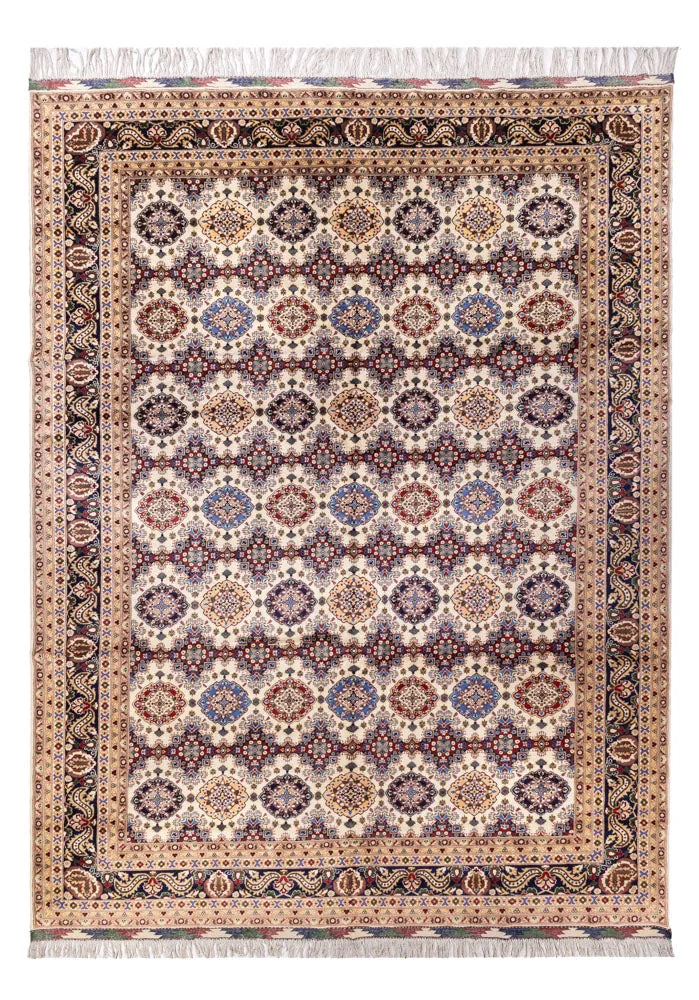 Afghansk teppe - 405 x 295 cm - lys beige
