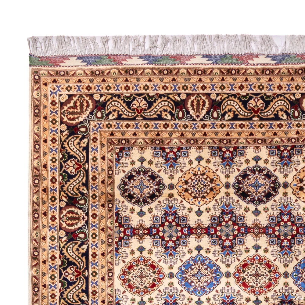 Afghansk teppe - 406 x 295 cm - lys beige