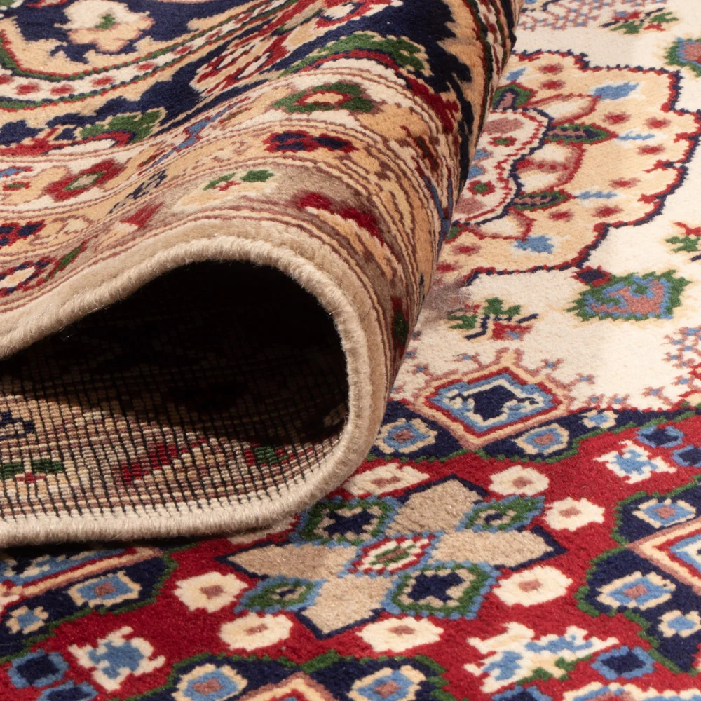 Afghansk teppe - 406 x 295 cm - lys beige