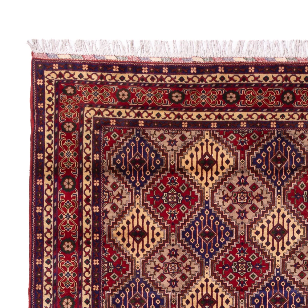 Afghansk teppe - 410 x 300 cm - mørk beige