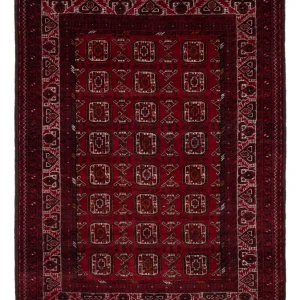 Afghansk teppe - Bukhara - 140 x 102 cm - mørk rød