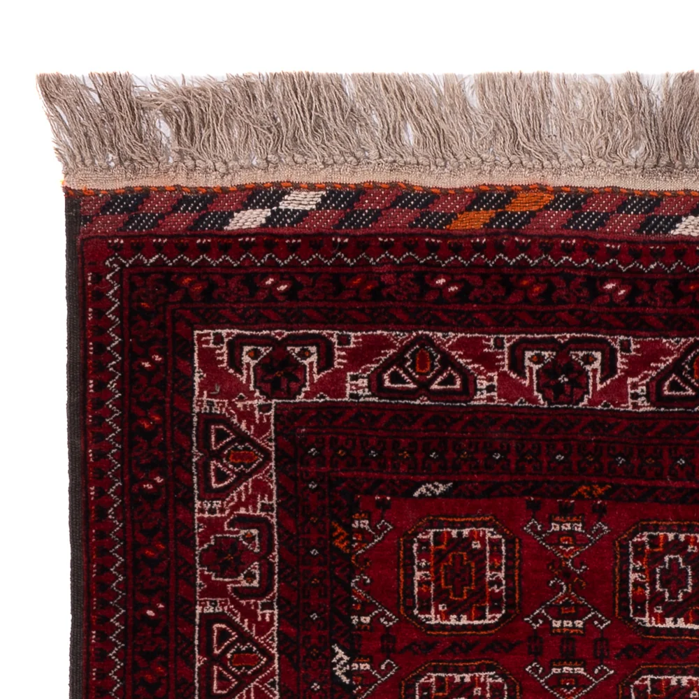 Afghansk teppe - Bukhara - 140 x 102 cm - mørk rød