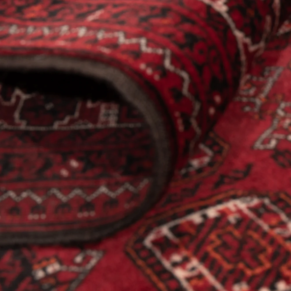 Afghansk teppe - Bukhara - 140 x 102 cm - mørk rød