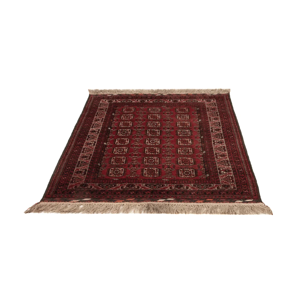 Afghansk teppe - Bukhara - 140 x 102 cm - mørk rød