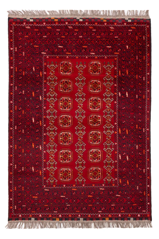 Afghansk teppe - Bukhara - 147 x 104 cm - rød