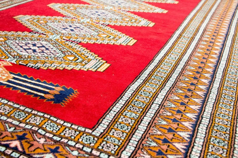 Afghansk teppe - Bukhara - 168 x 130 cm - rød