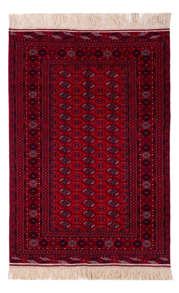 Afghansk teppe - Bukhara - 194 x 133 cm - mørk rød