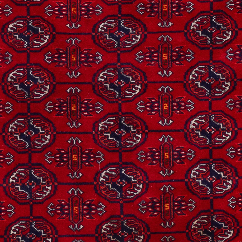 Afghansk teppe - Bukhara - 196 x 133 cm - mørk rød