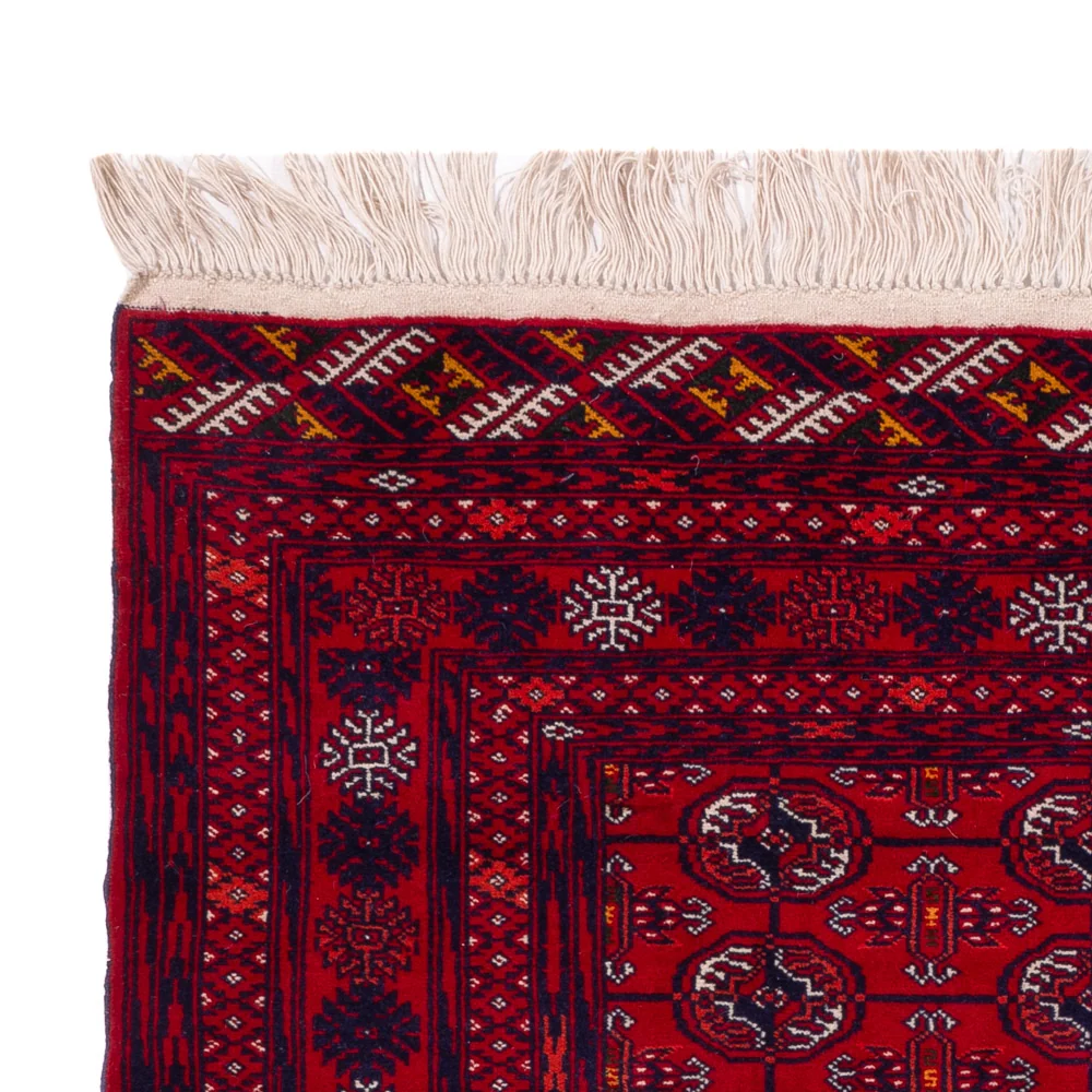 Afghansk teppe - Bukhara - 196 x 133 cm - mørk rød