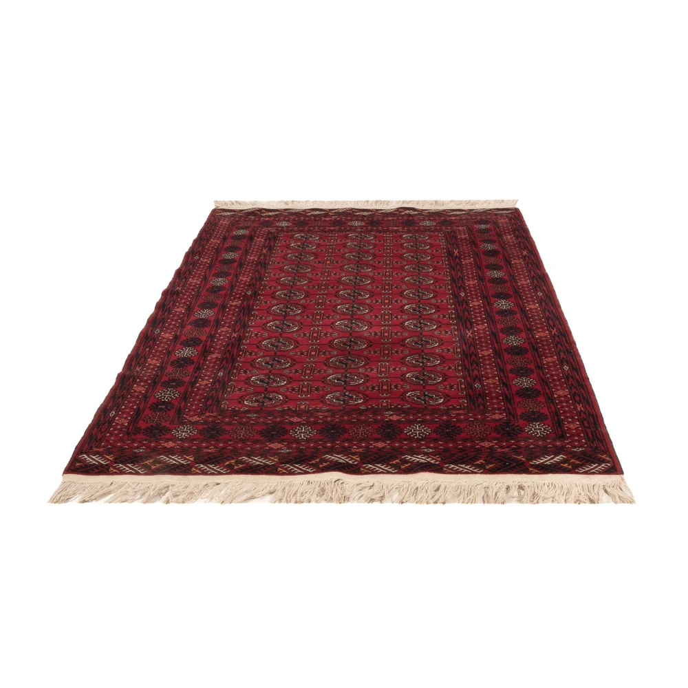 Afghansk teppe - Bukhara - 196 x 133 cm - mørk rød