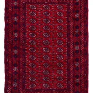 Afghansk teppe - Bukhara - 196 x 133 cm - mørk rød