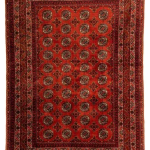 Afghansk teppe - Bukhara - 199 x 124 cm - mørk rød