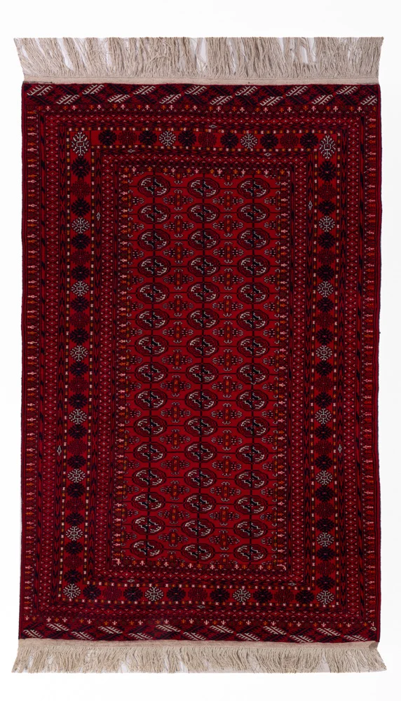Afghansk teppe - Bukhara - 209 x 132 cm - mørk rød