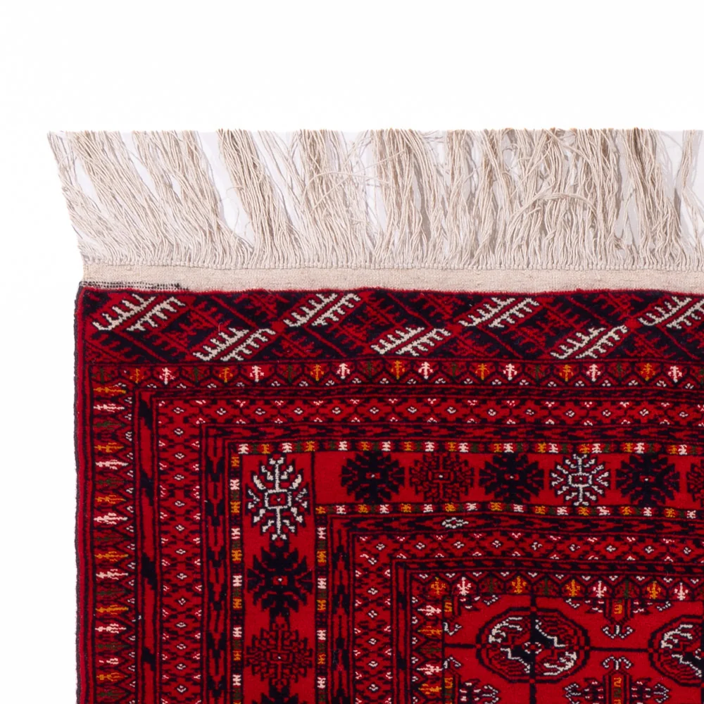 Afghansk teppe - Bukhara - 209 x 132 cm - mørk rød