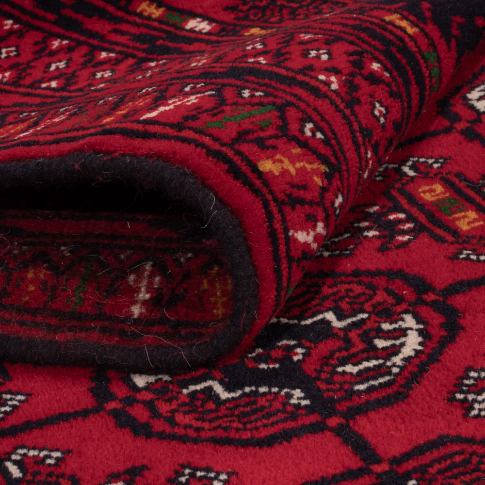 Afghansk teppe - Bukhara - 209 x 132 cm - mørk rød