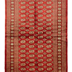 Afghansk teppe - Bukhara - 223 x 149 cm - rød