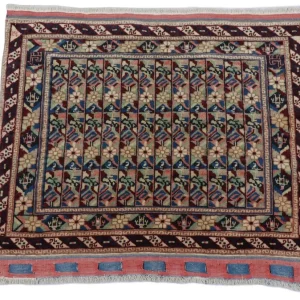 Afghansk teppe - Bukhara - 75 x 55 cm - blå