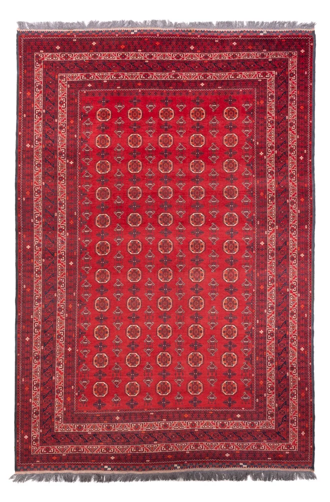 Afghansk teppe - Bukhara - 278 x 191 cm - rød