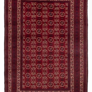 Afghansk teppe - Bukhara - 280 x 188 cm - mørk rød