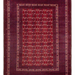 Afghansk teppe - Bukhara - 283 x 198 cm - mørkegrå