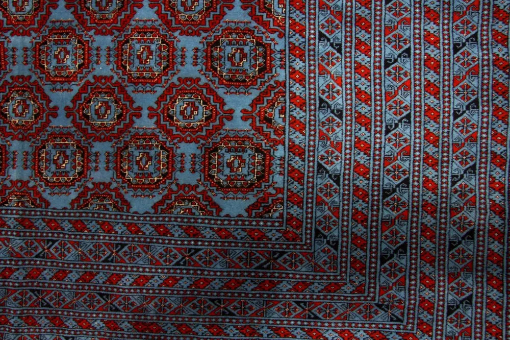 Afghansk teppe - Bukhara - 286 x 198 cm - blå