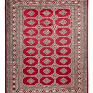 Afghansk teppe - Bukhara - 287 x 220 cm - rød