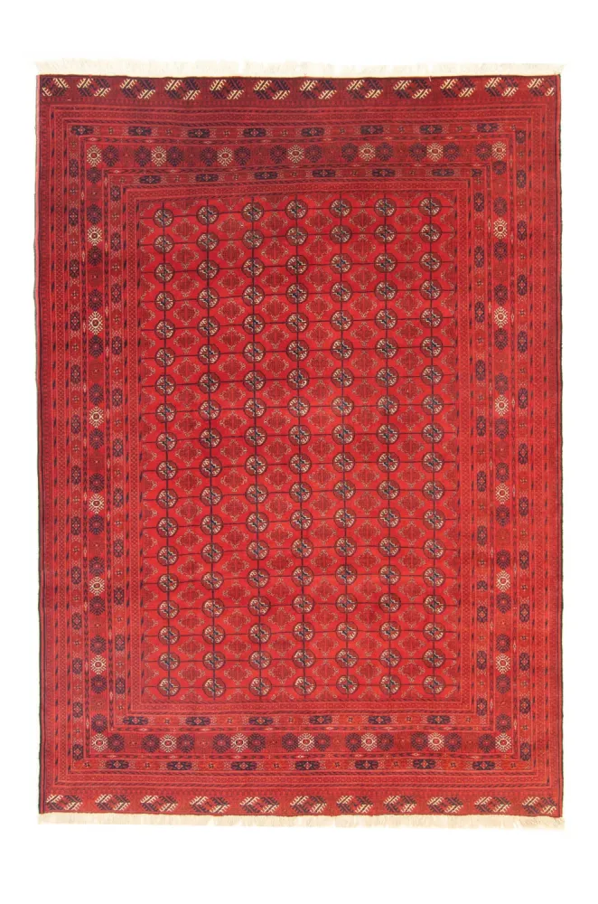 Afghansk teppe - Bukhara - 288 x 202 cm - mørk rød