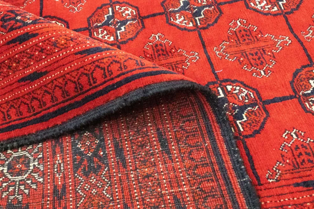 Afghansk teppe - Bukhara - 288 x 202 cm - mørk rød